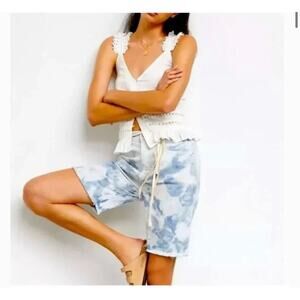 Anthropologie pilcro and the letterpress tie dye cut off shorts size 25